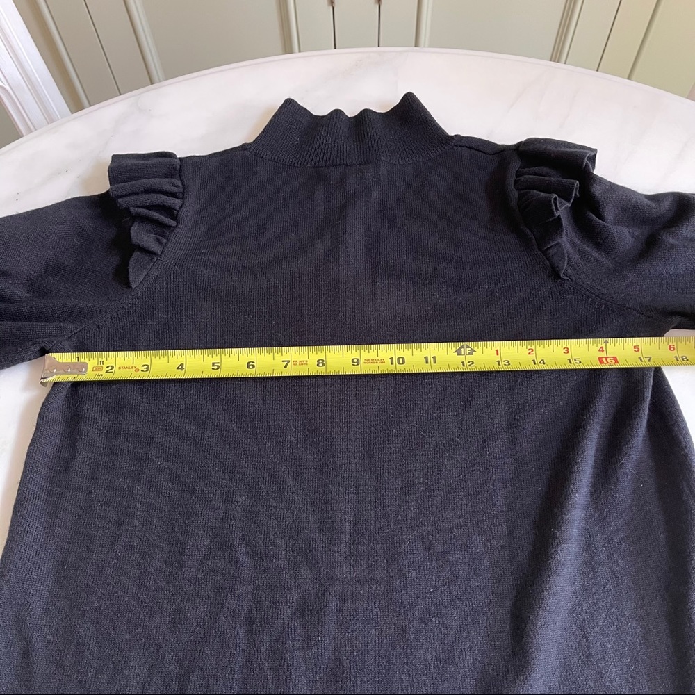 Joie Catriona Wool Silk Mini Dress Black Sz S - Picture 9 of 10